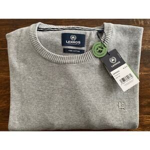 Men’s Lerros Heather Gray Sweater a Crew Neck Size XXL Oversized